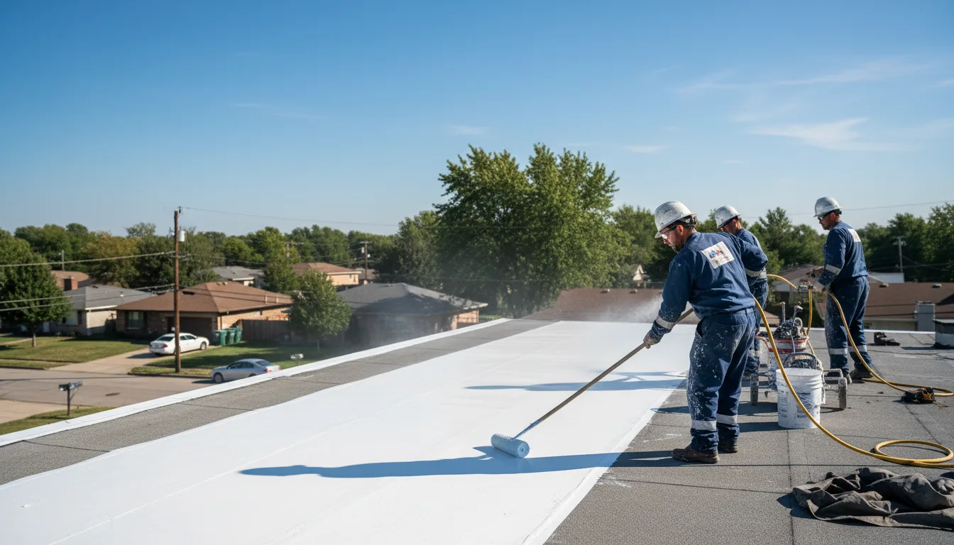 Commercial roof coating in Yatahey, NM near me